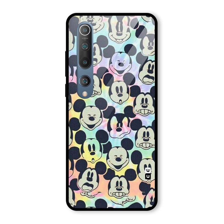 Fun Rainbow Faces Glass Back Case for Mi 10