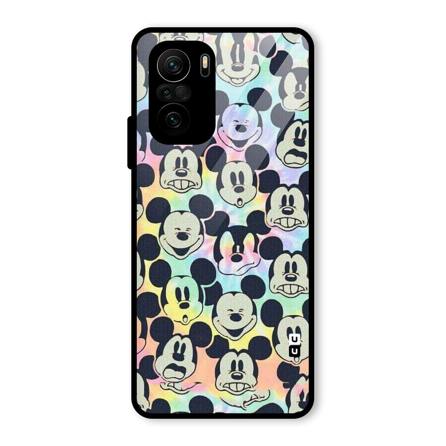Fun Rainbow Faces Glass Back Case for Mi 11x