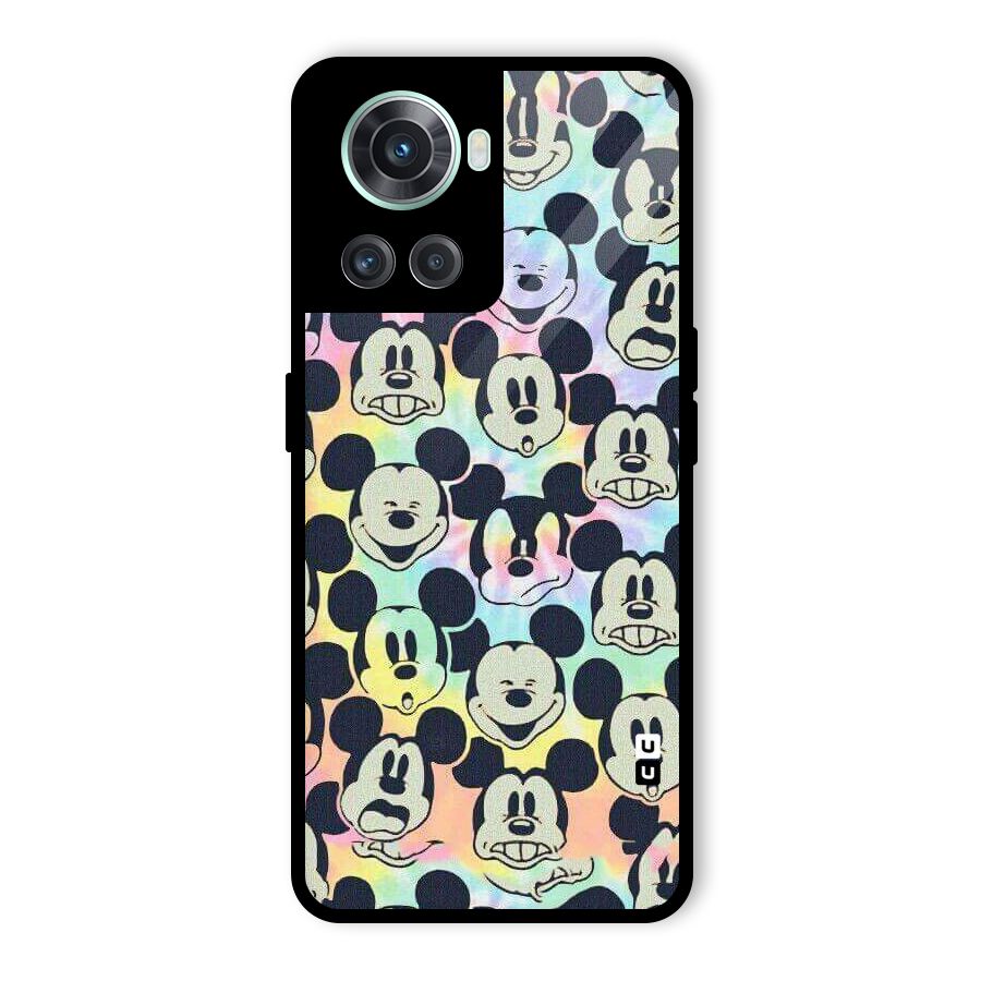 Fun Rainbow Faces Glass Back Case for OnePlus 10R