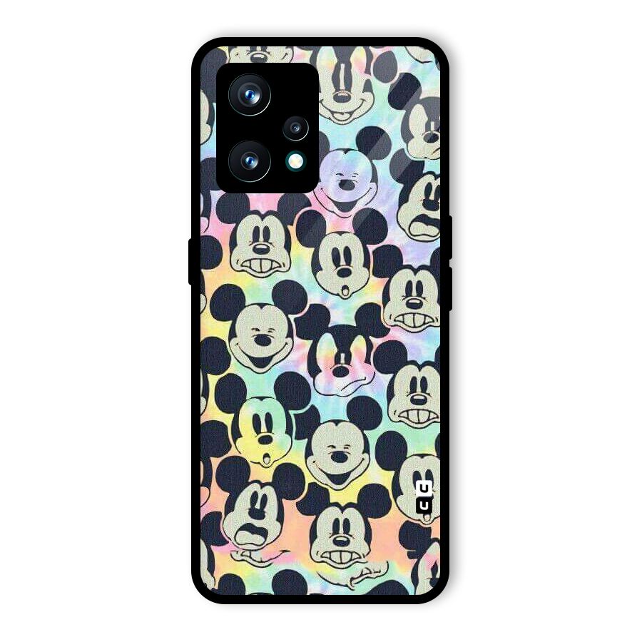 Fun Rainbow Faces Glass Back Case for Realme 9 Pro Plus 5G