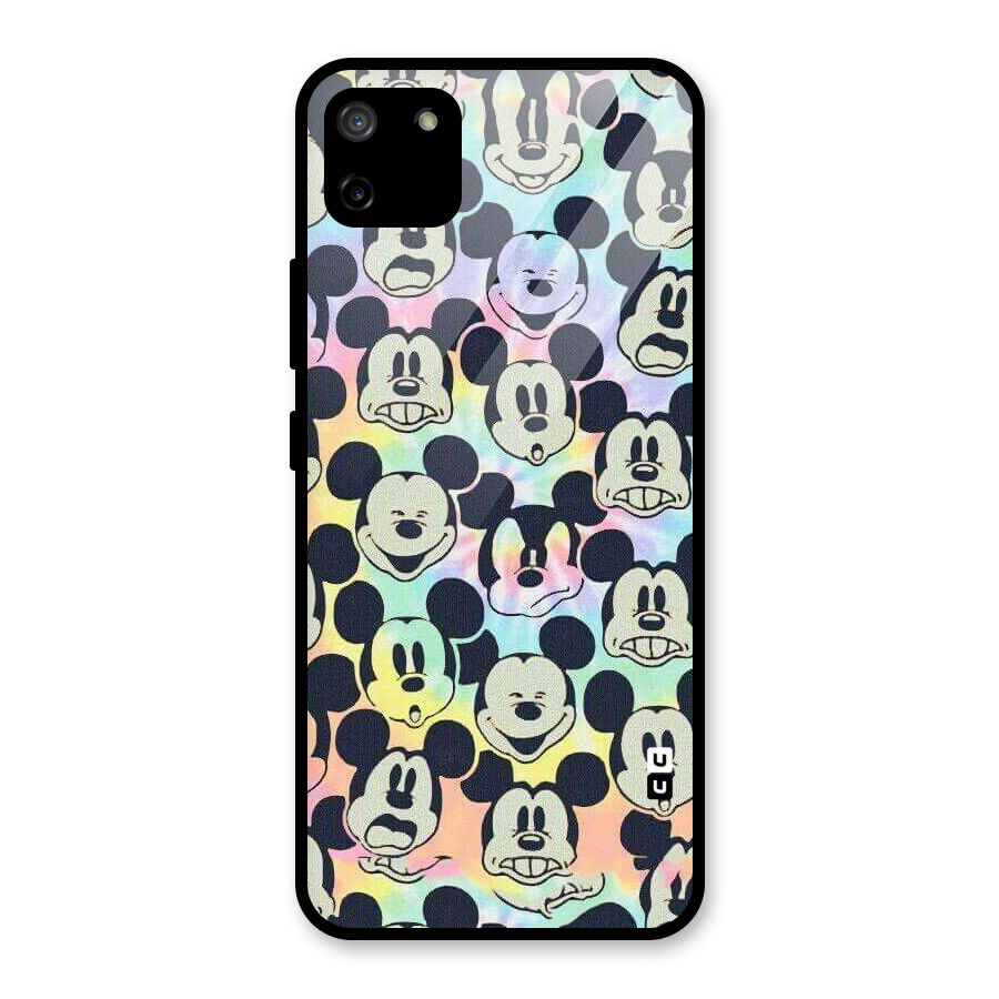 Fun Rainbow Faces Glass Back Case for Realme C11