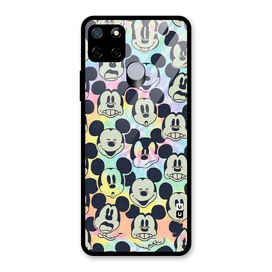 Fun Rainbow Faces Glass Back Case for Realme C12