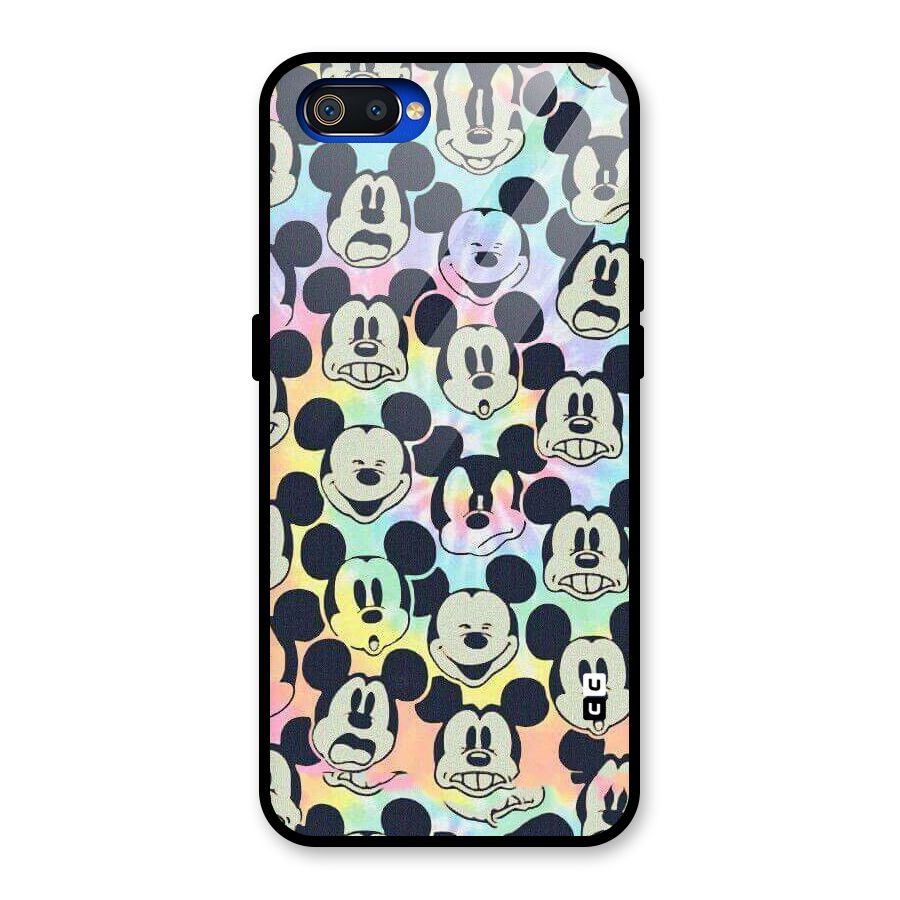 Fun Rainbow Faces Glass Back Case for Realme C2