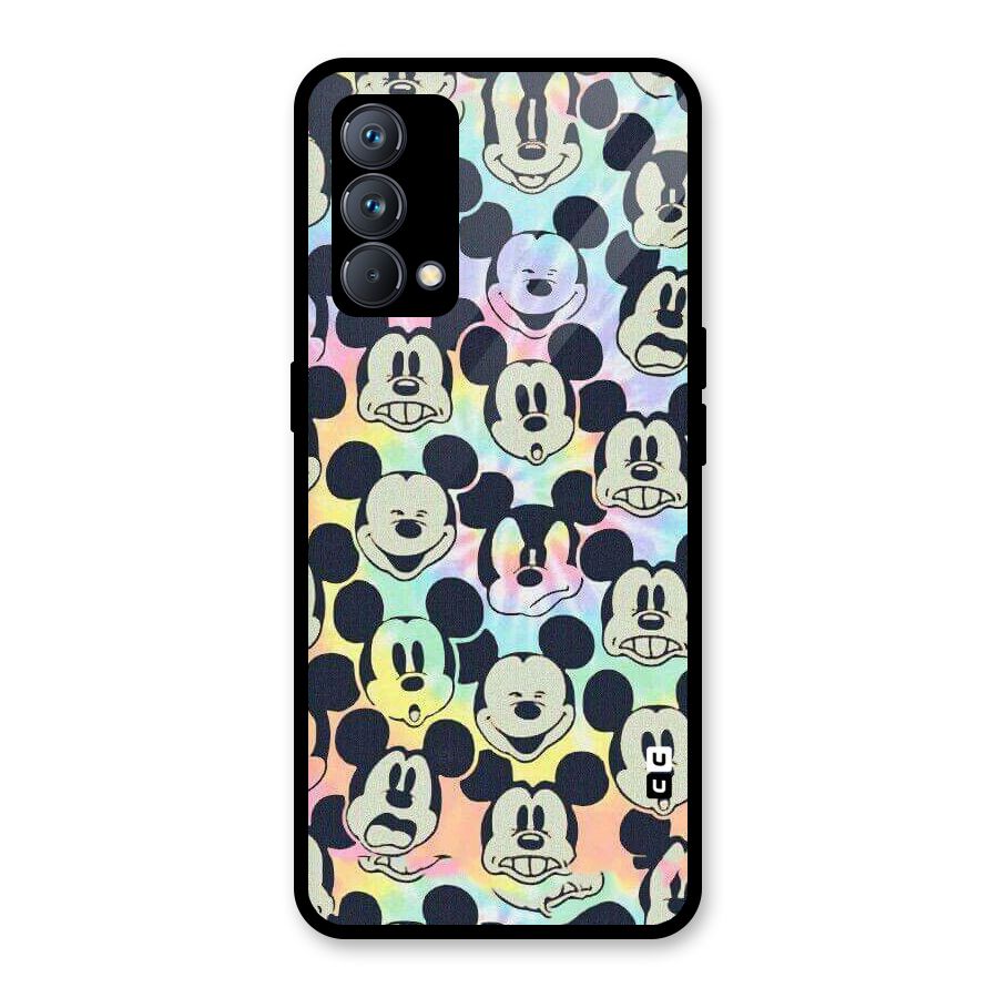 Fun Rainbow Faces Glass Back Case for Realme GT Master Edition