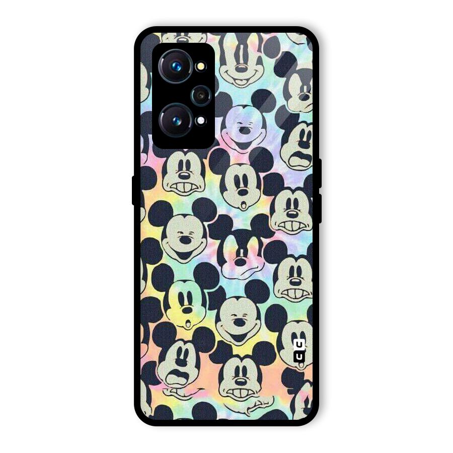 Fun Rainbow Faces Glass Back Case for Realme GT Neo2