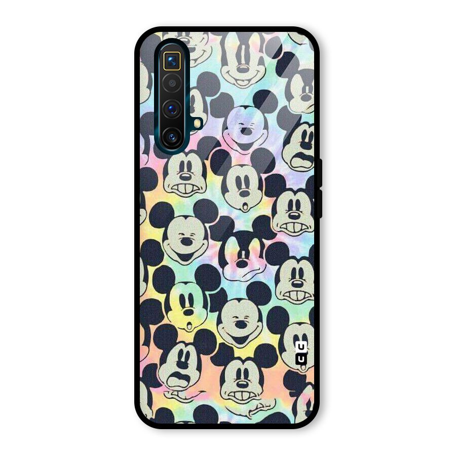 Fun Rainbow Faces Glass Back Case for Realme X3 SuperZoom