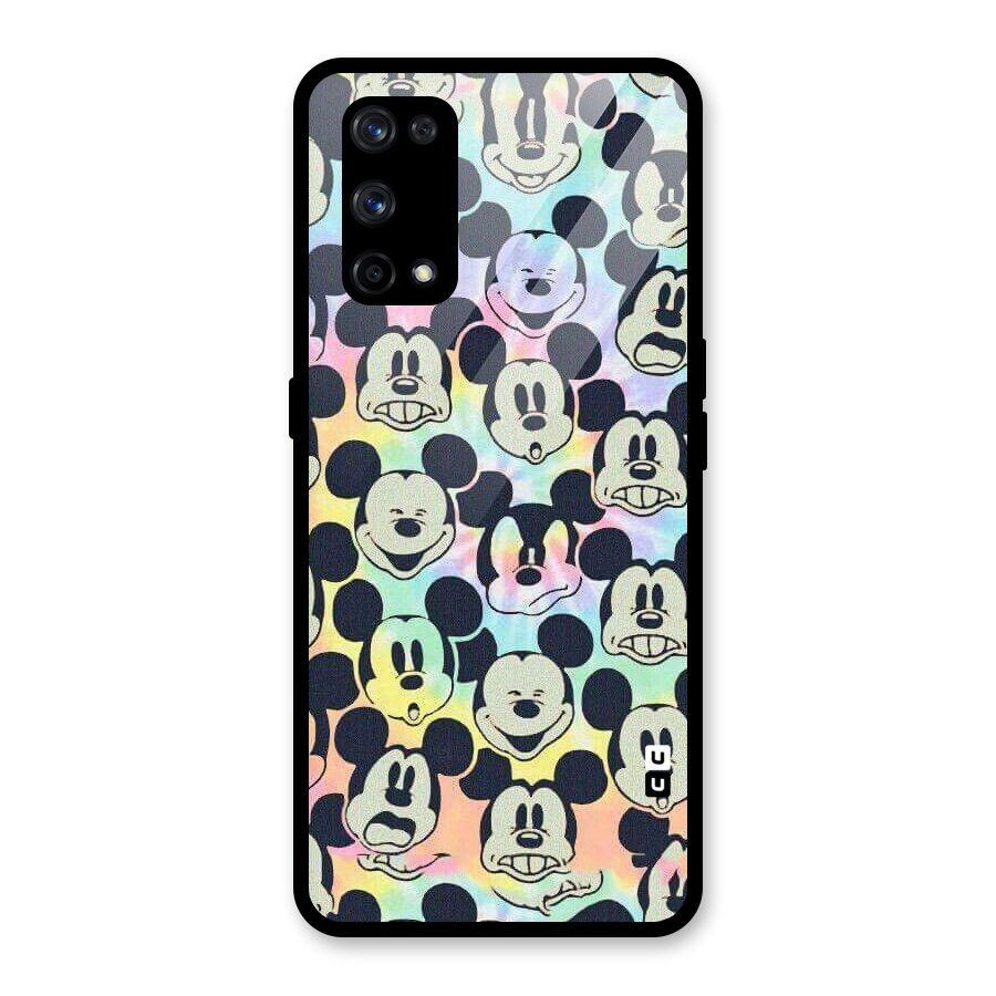 Fun Rainbow Faces Glass Back Case for Realme X7 Pro