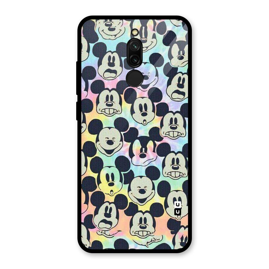 Fun Rainbow Faces Glass Back Case for Redmi 8