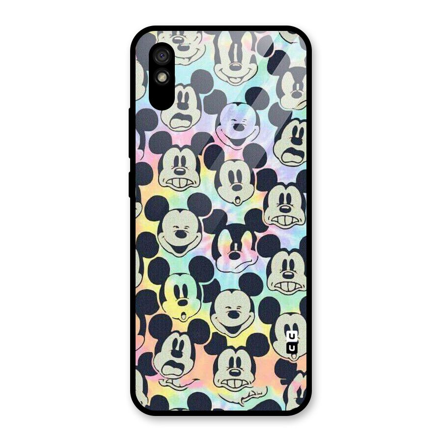 Fun Rainbow Faces Glass Back Case for Redmi 9i