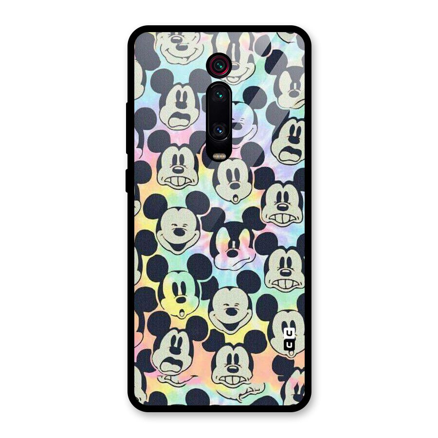 Fun Rainbow Faces Glass Back Case for Redmi K20 Pro