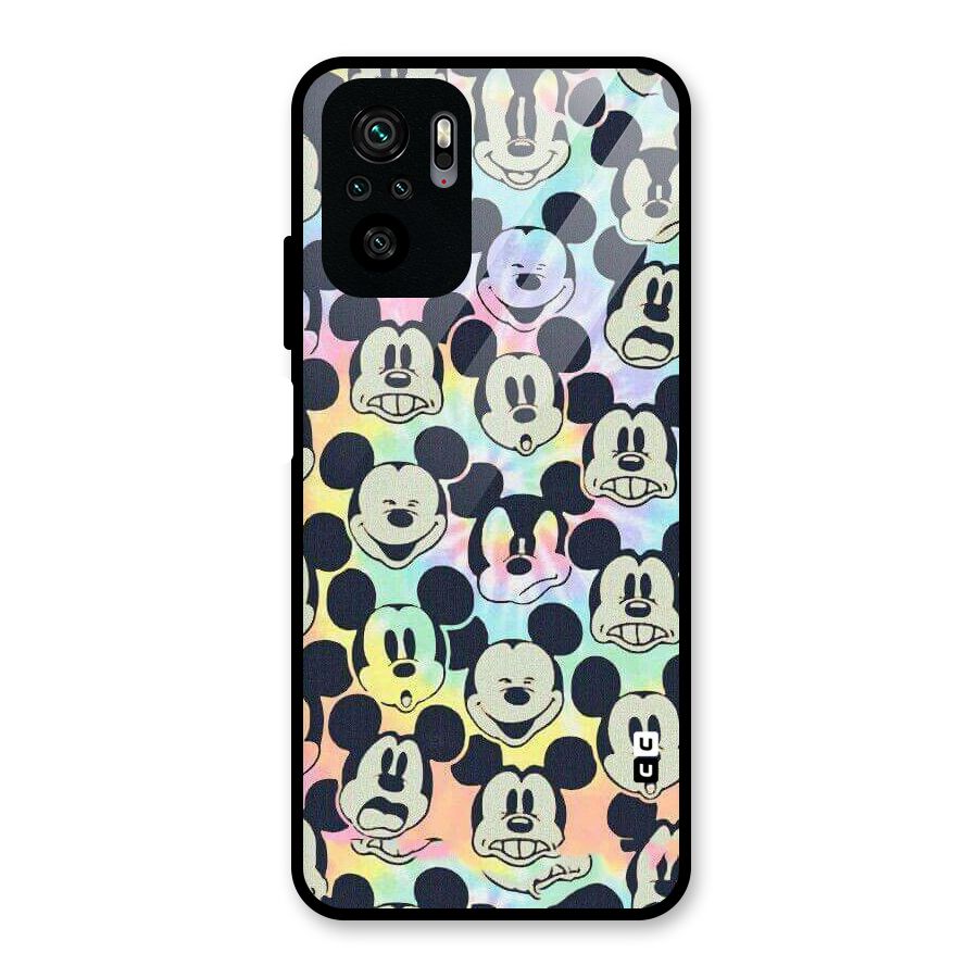 Fun Rainbow Faces Glass Back Case for Redmi Note 10S
