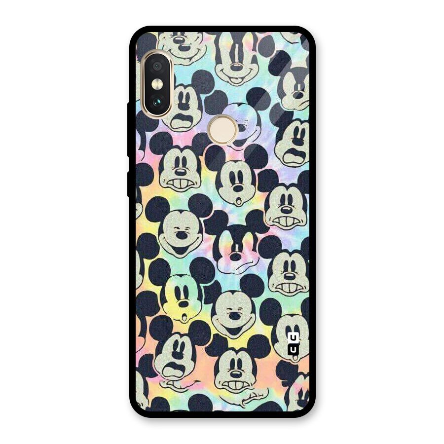 Fun Rainbow Faces Glass Back Case for Redmi Note 5 Pro