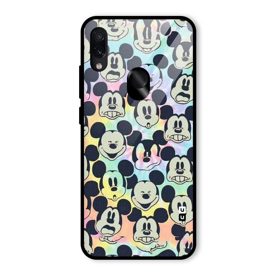 Fun Rainbow Faces Glass Back Case for Redmi Note 7 Pro