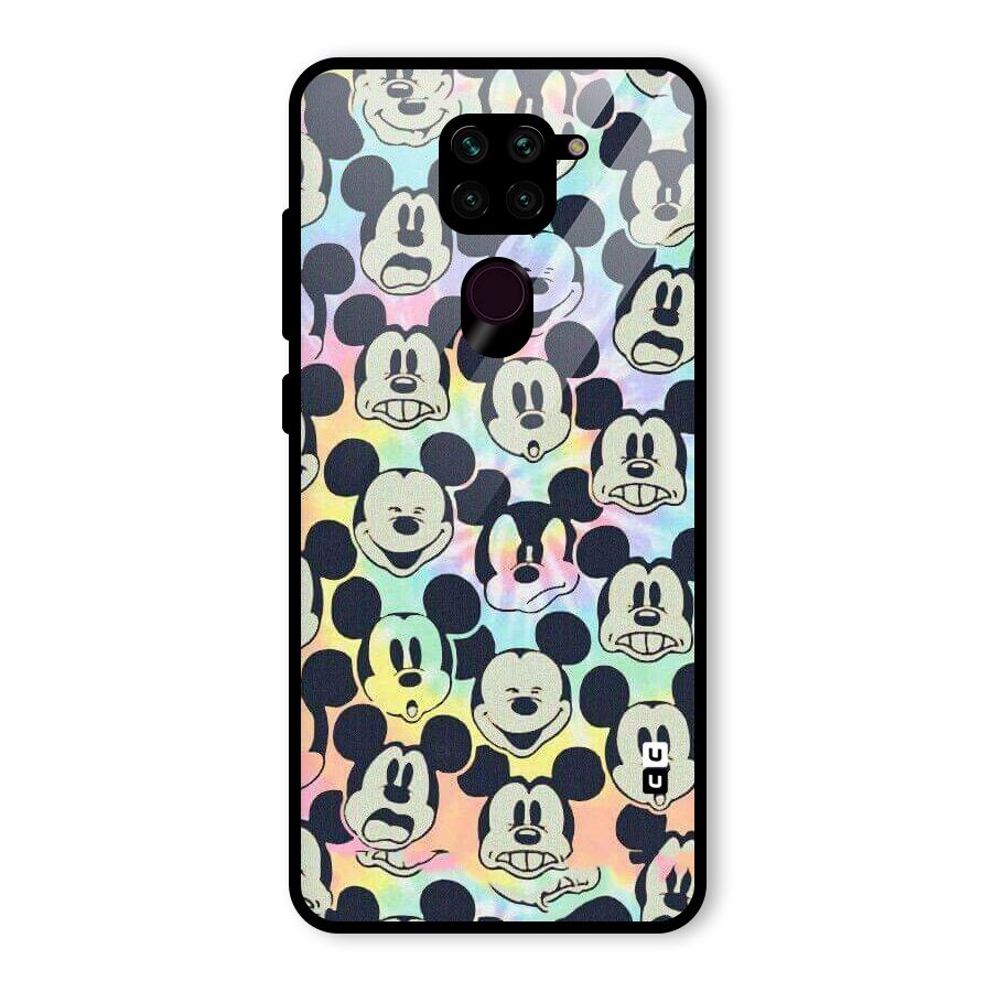 Fun Rainbow Faces Glass Back Case for Redmi Note 9