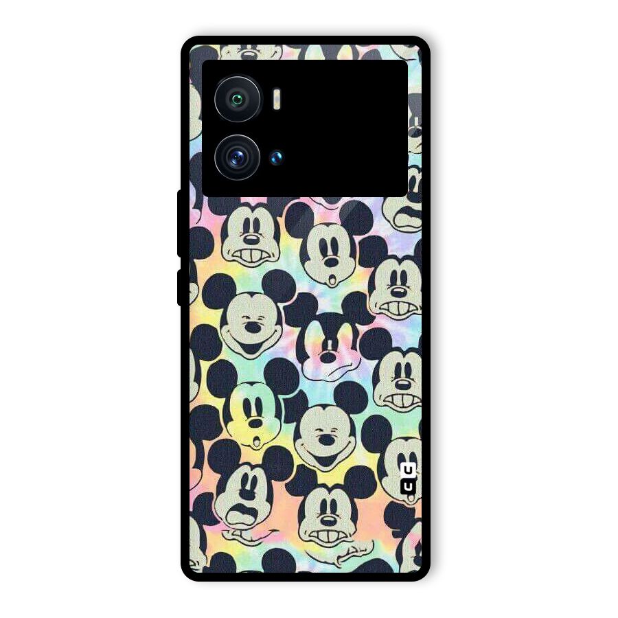 Fun Rainbow Faces Glass Back Case for Vivo iQOO 9 Pro