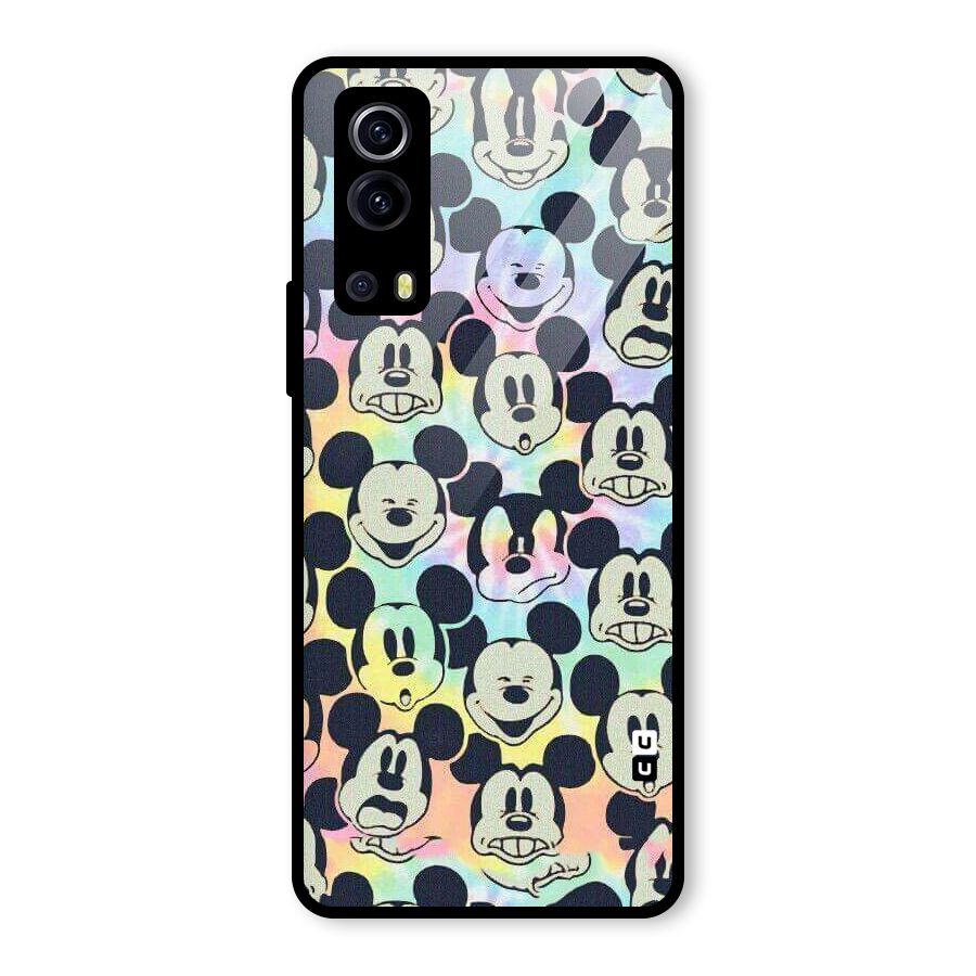 Fun Rainbow Faces Glass Back Case for Vivo iQOO Z3