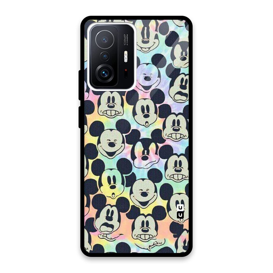 Fun Rainbow Faces Glass Back Case for Xiaomi 11T Pro