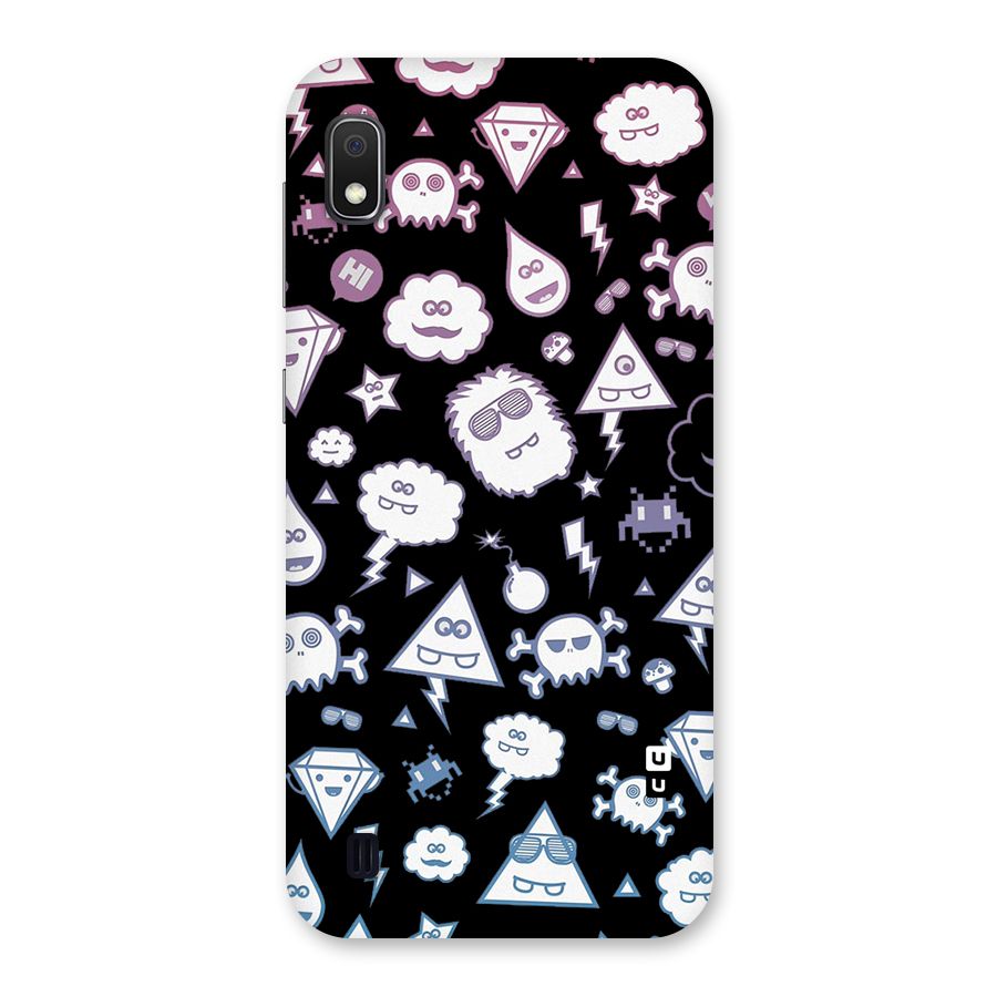 Funny Faces Back Case for Galaxy A10
