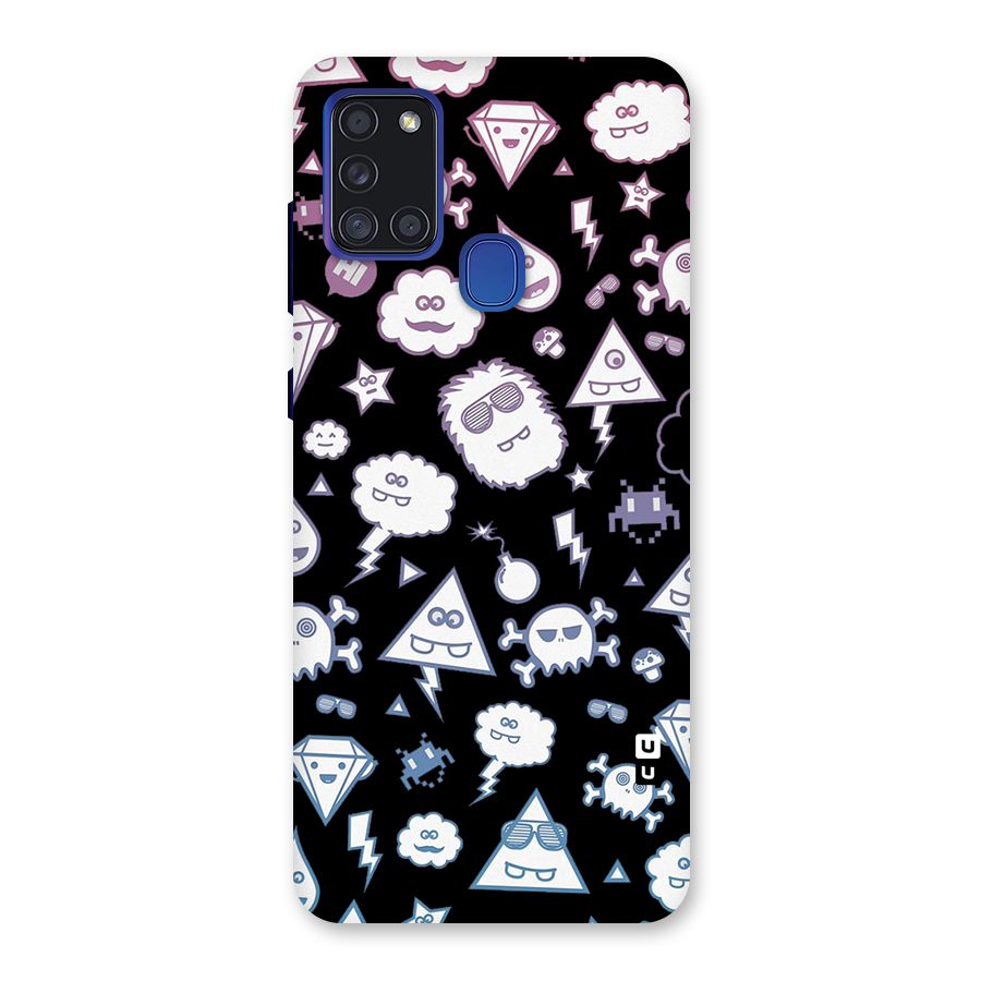 Funny Faces Back Case for Galaxy A21s