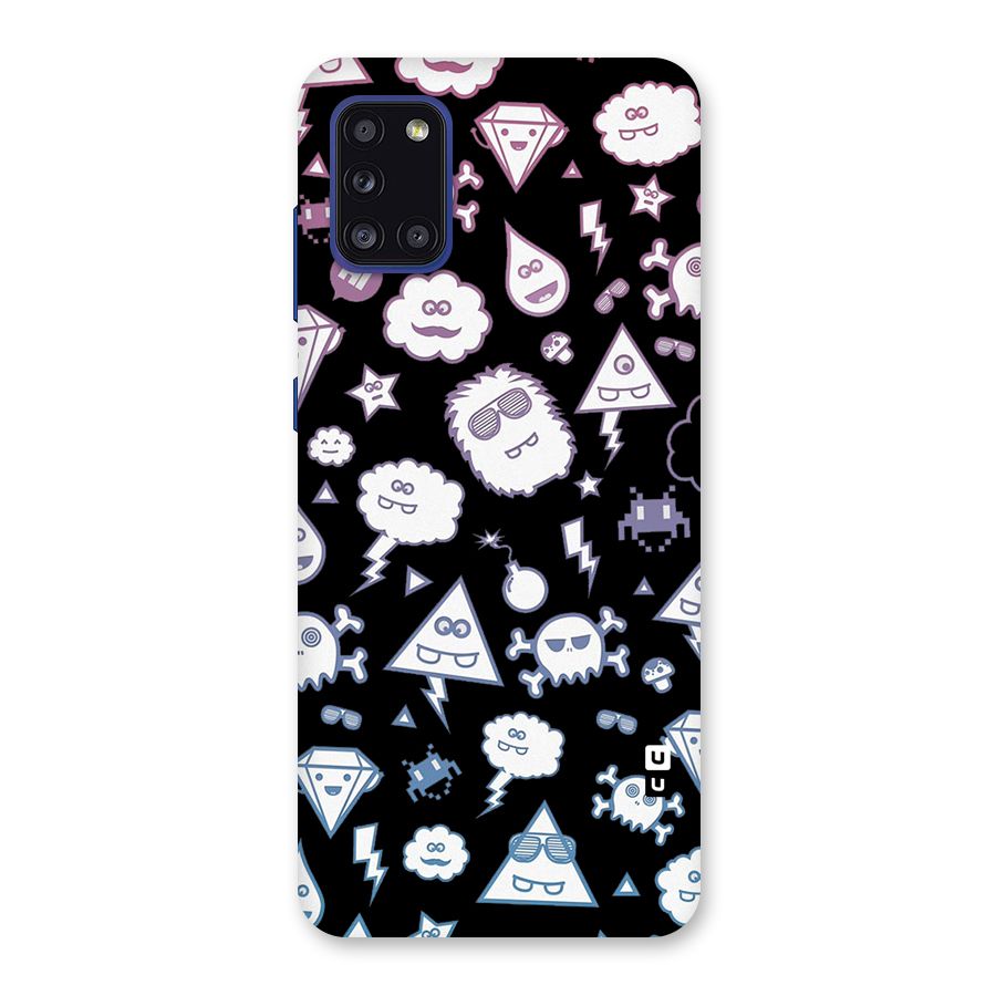 Funny Faces Back Case for Galaxy A31