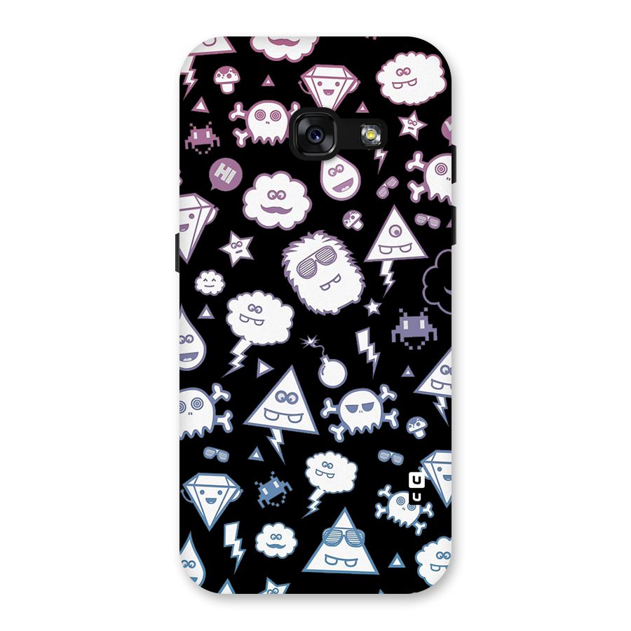 Funny Faces Back Case for Galaxy A3 (2017)
