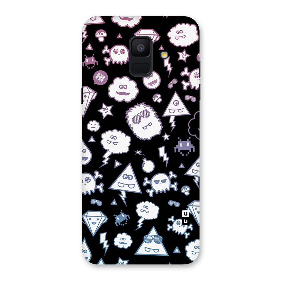 Funny Faces Back Case for Galaxy A6 (2018)