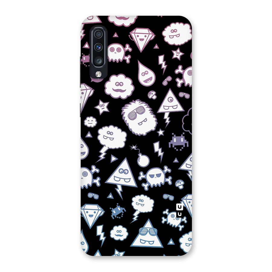 Funny Faces Back Case for Galaxy A70