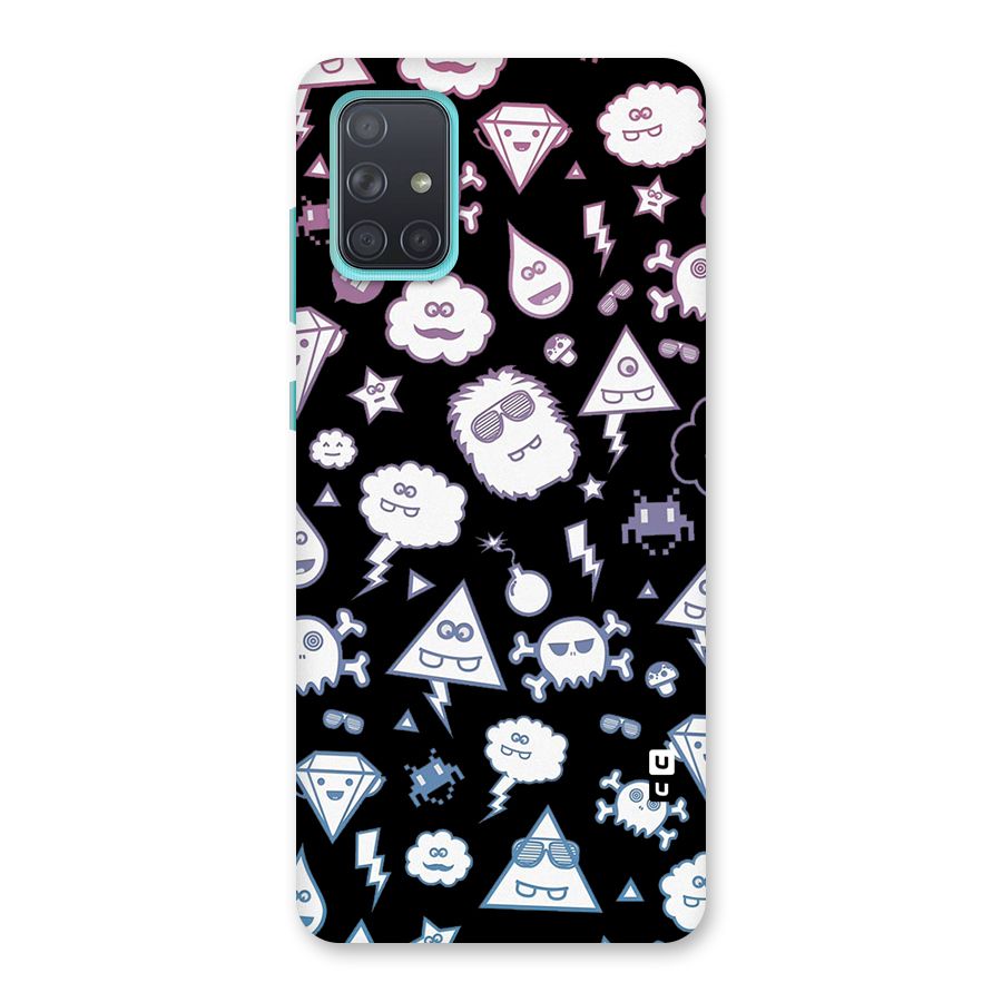 Funny Faces Back Case for Galaxy A71