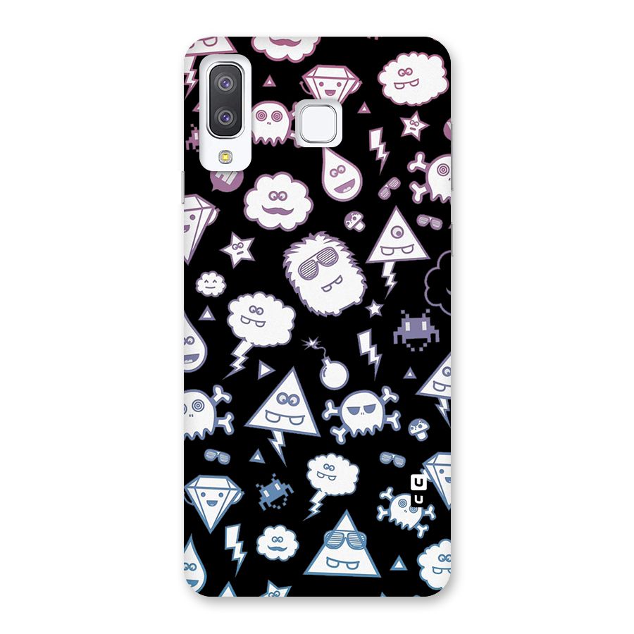 Funny Faces Back Case for Galaxy A8 Star