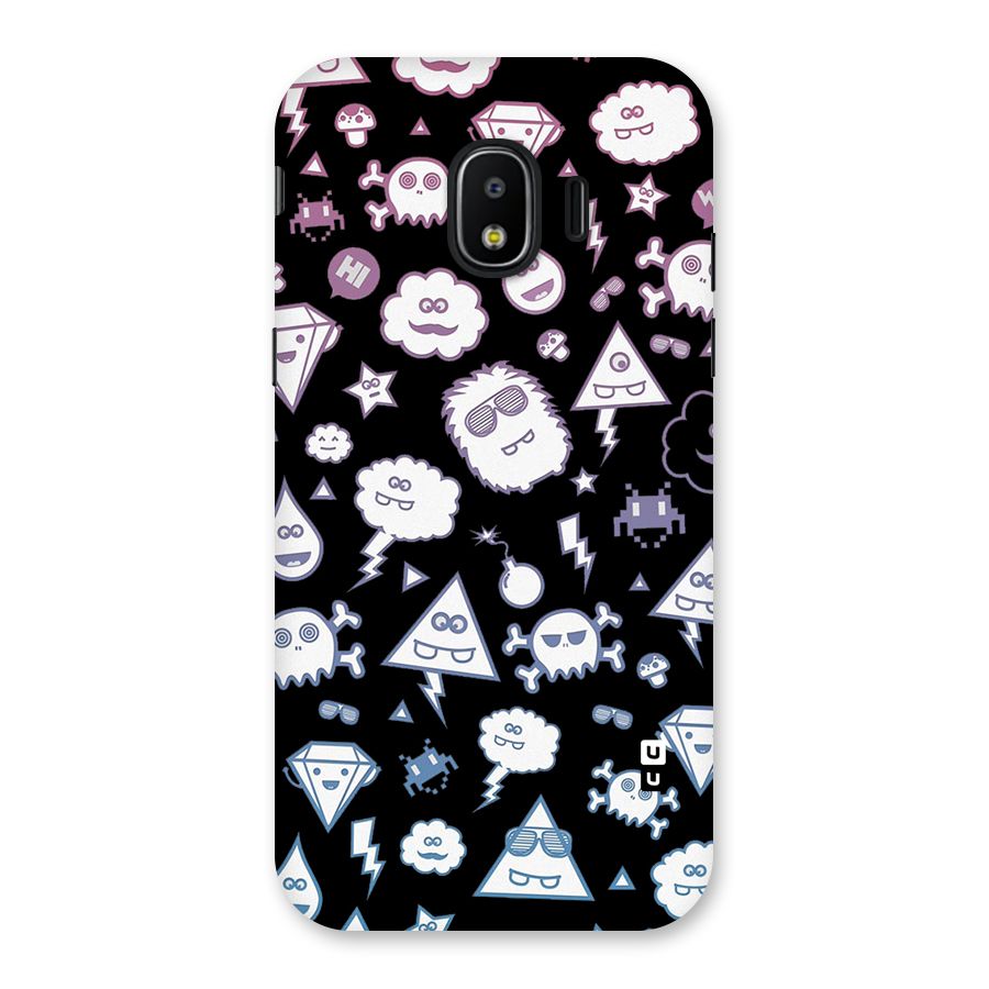 Funny Faces Back Case for Galaxy J2 Pro 2018