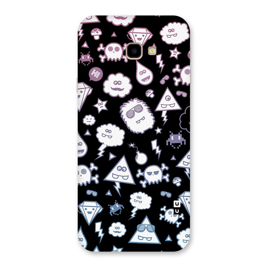 Funny Faces Back Case for Galaxy J4 Plus
