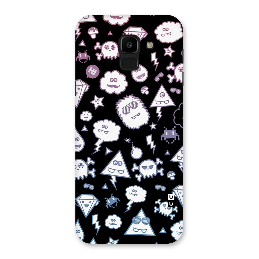 Funny Faces Back Case for Galaxy J6