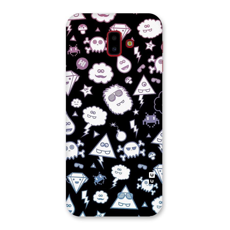 Funny Faces Back Case for Galaxy J6 Plus