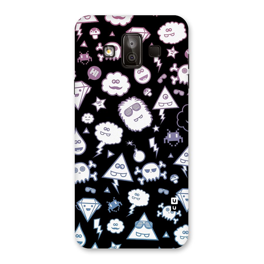 Funny Faces Back Case for Galaxy J7 Duo