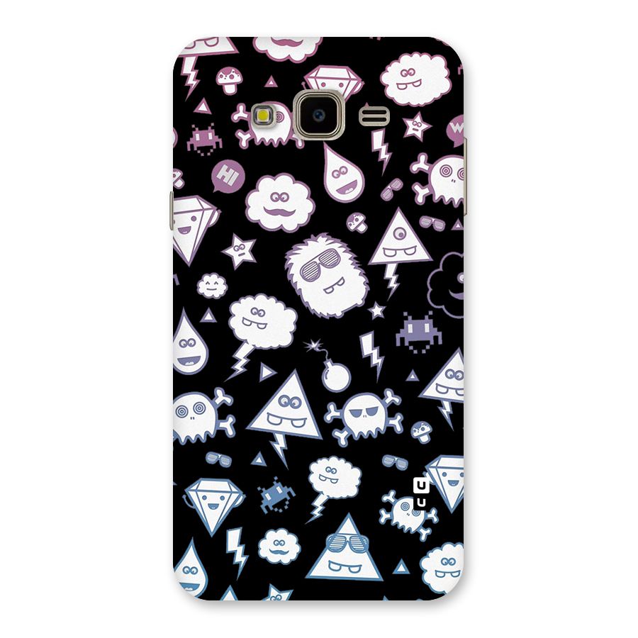 Funny Faces Back Case for Galaxy J7 Nxt