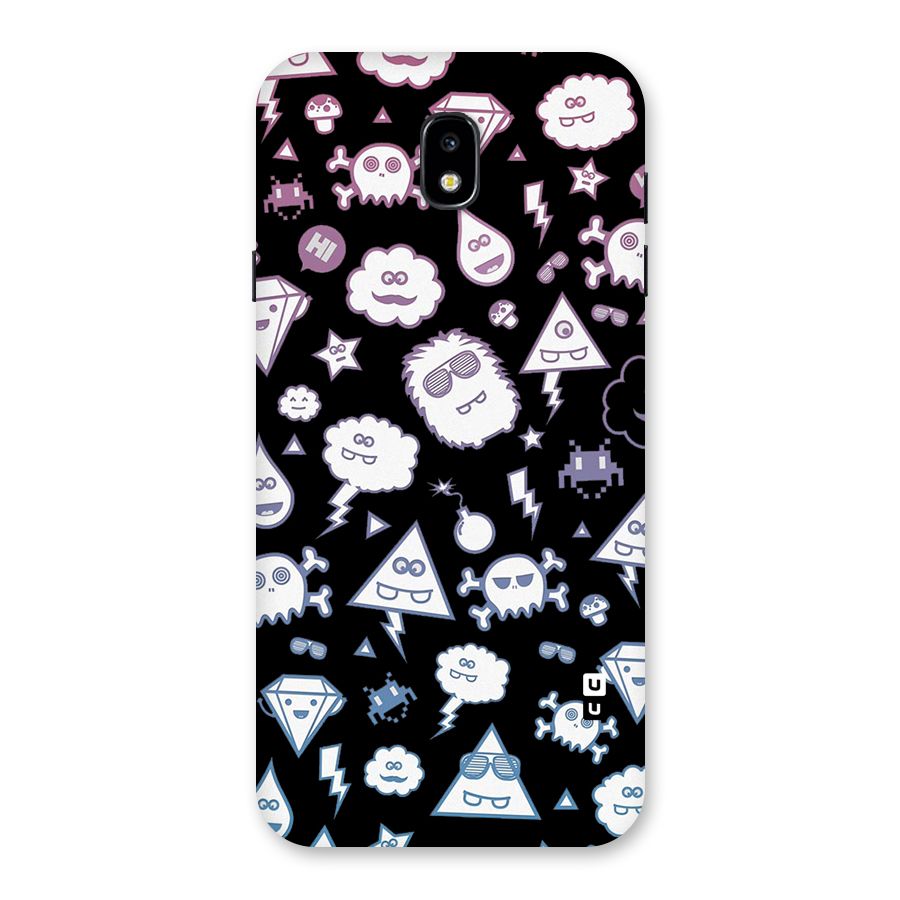 Funny Faces Back Case for Galaxy J7 Pro