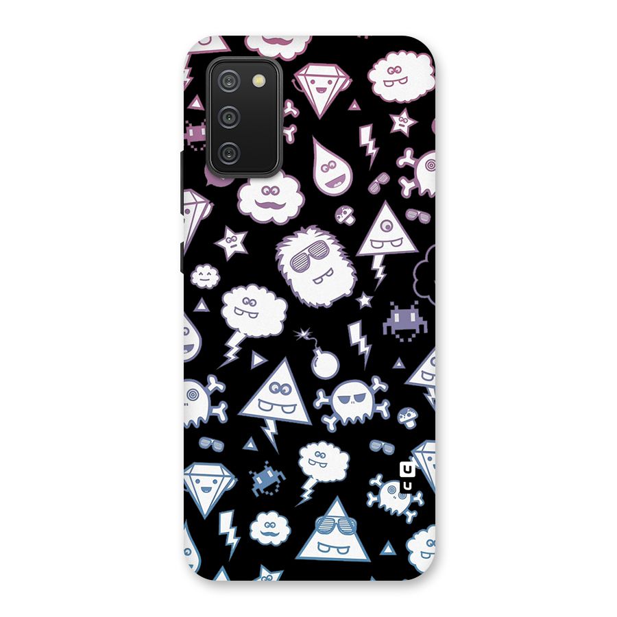 Funny Faces Back Case for Galaxy M02s
