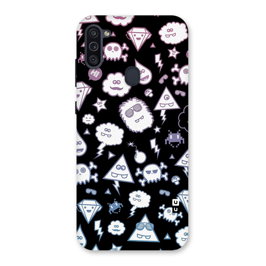 Funny Faces Back Case for Galaxy M11