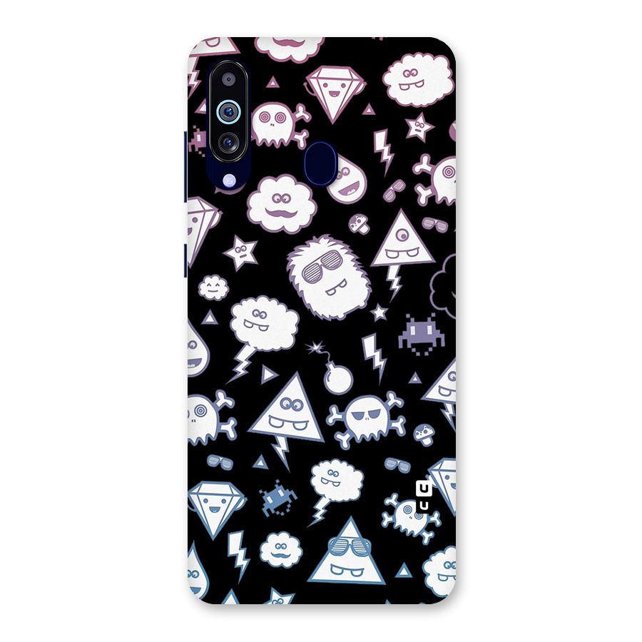 Funny Faces Back Case for Galaxy M40