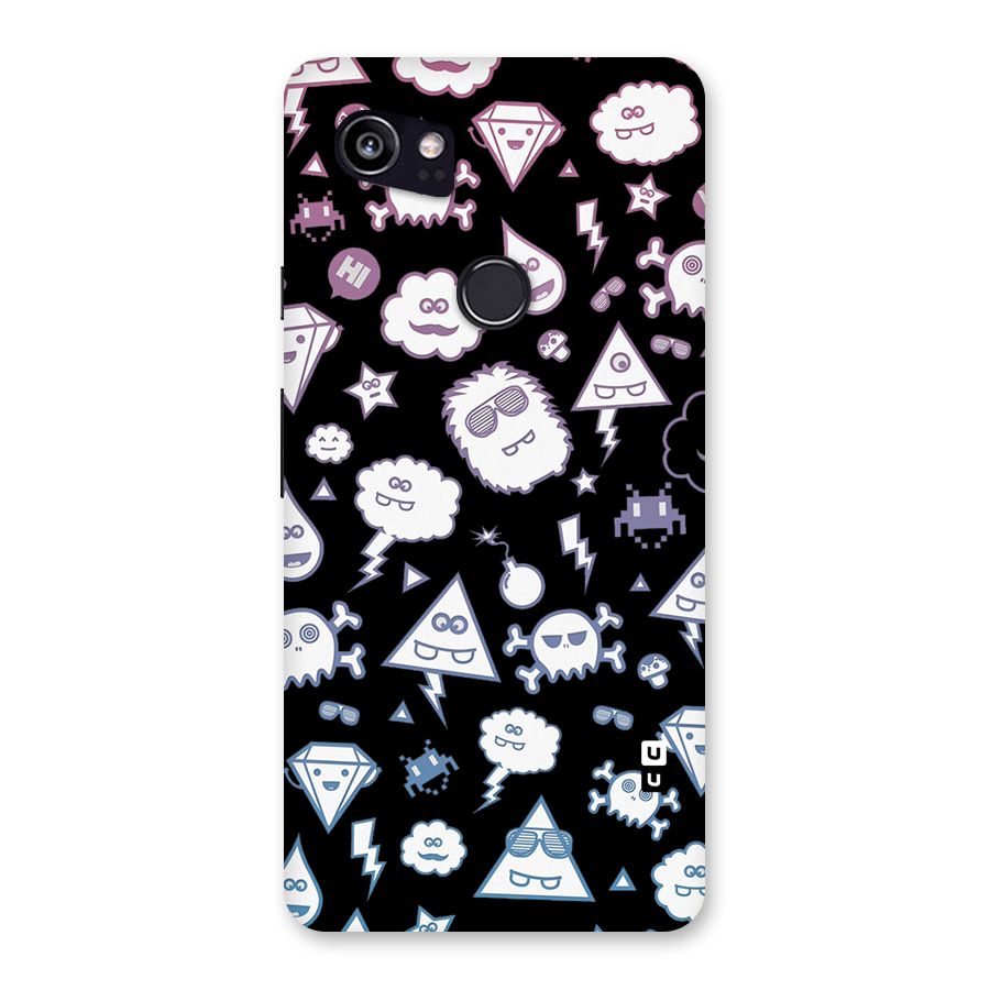 Funny Faces Back Case for Google Pixel 2 XL