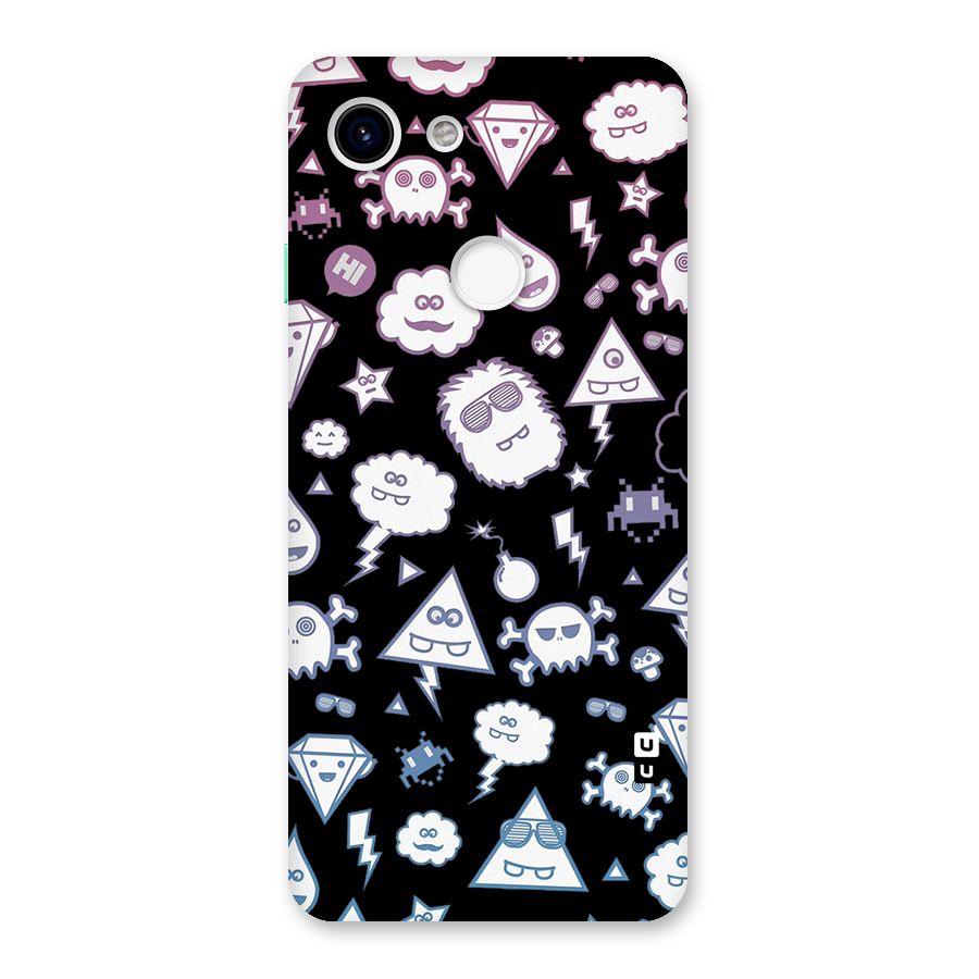 Funny Faces Back Case for Google Pixel 3