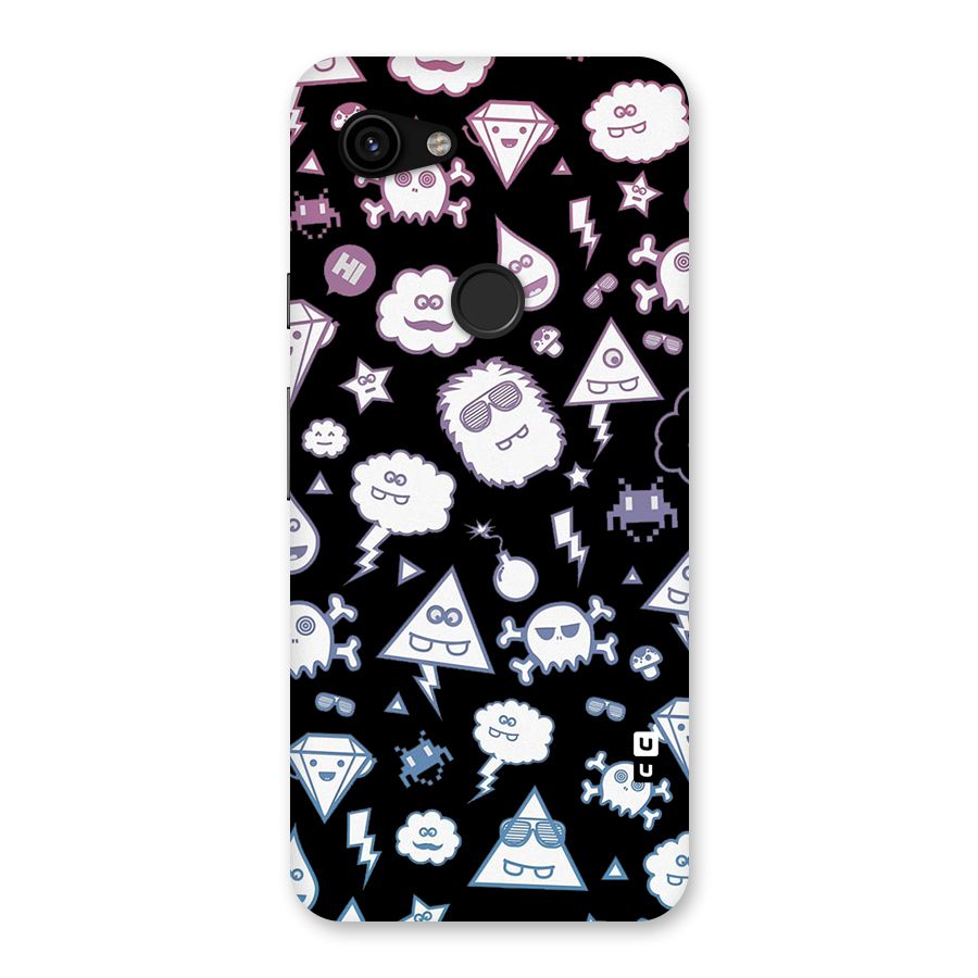 Funny Faces Back Case for Google Pixel 3a