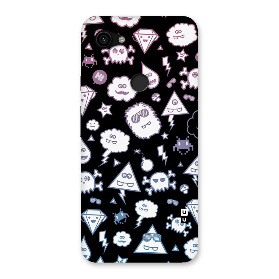 Funny Faces Back Case for Google Pixel 3a XL