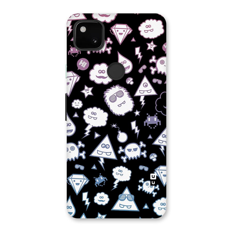 Funny Faces Back Case for Google Pixel 4a