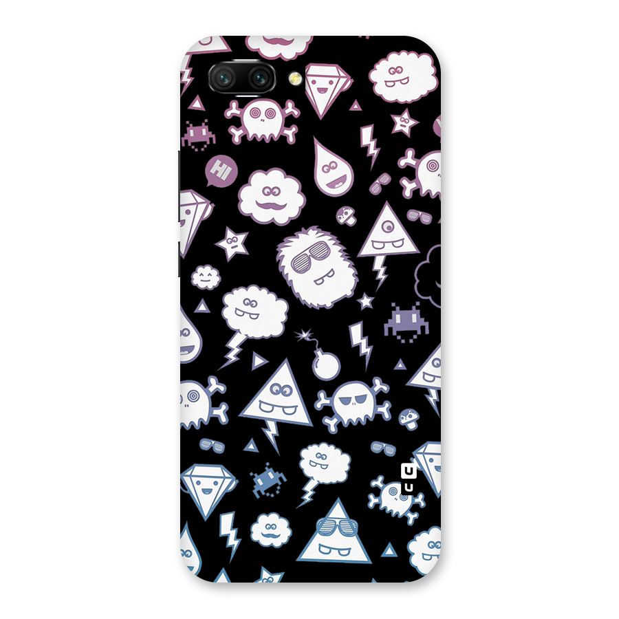 Funny Faces Back Case for Honor 10