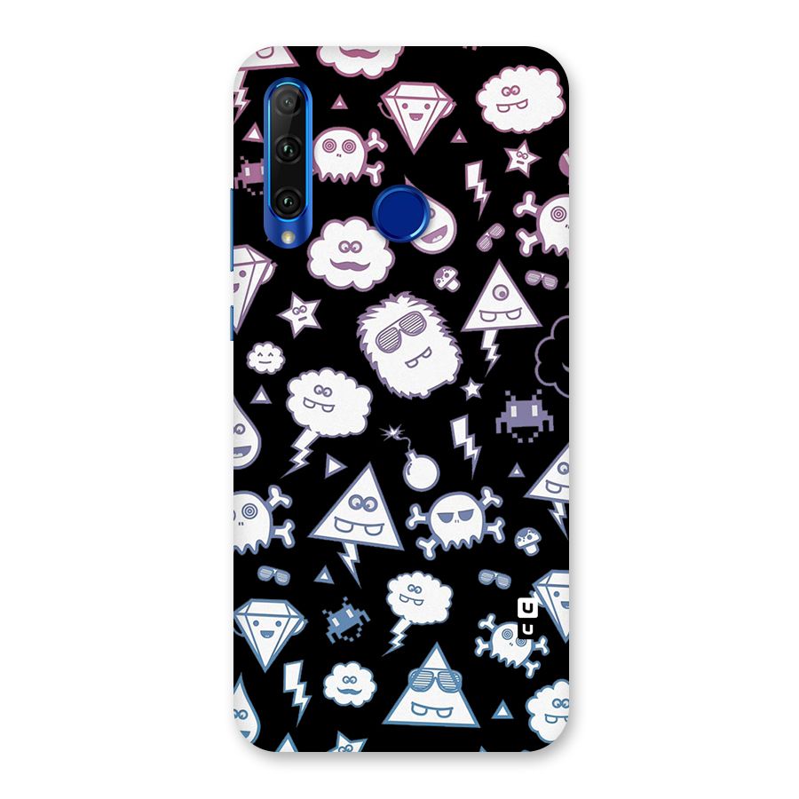 Funny Faces Back Case for Honor 20i