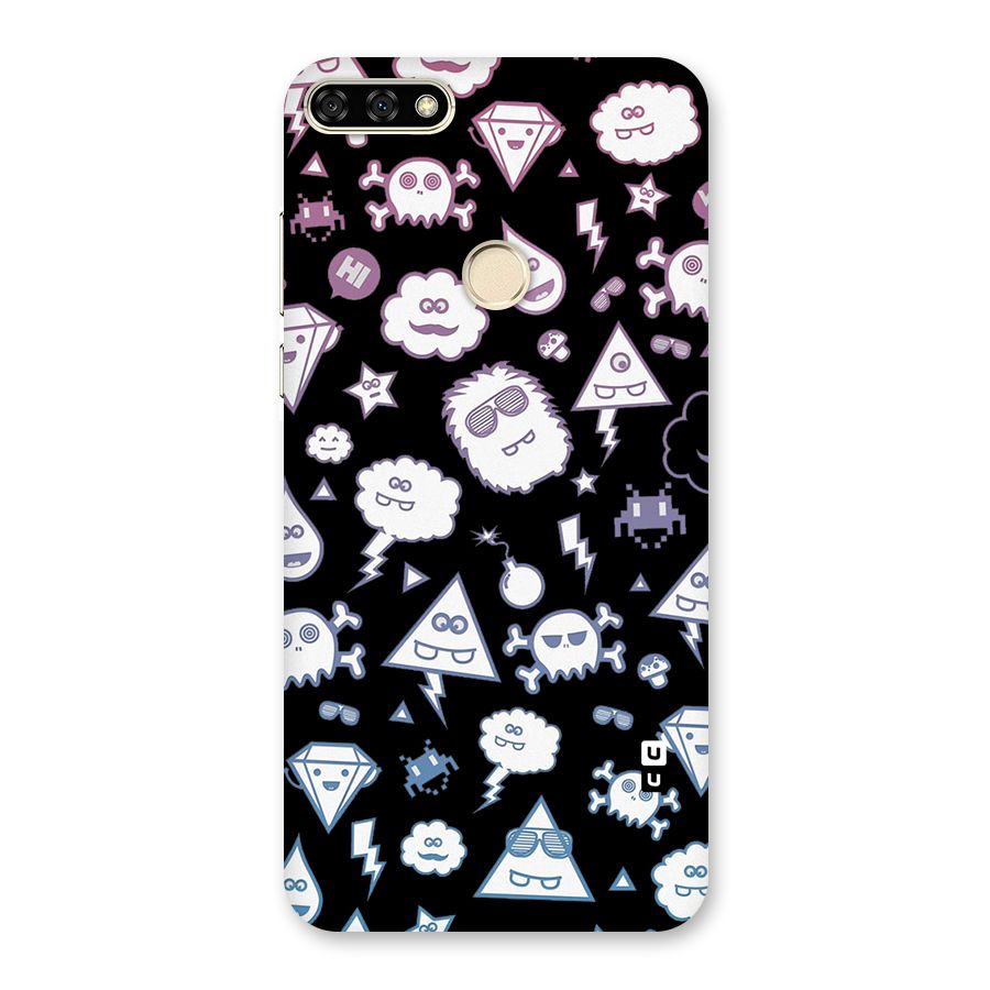 Funny Faces Back Case for Honor 7A