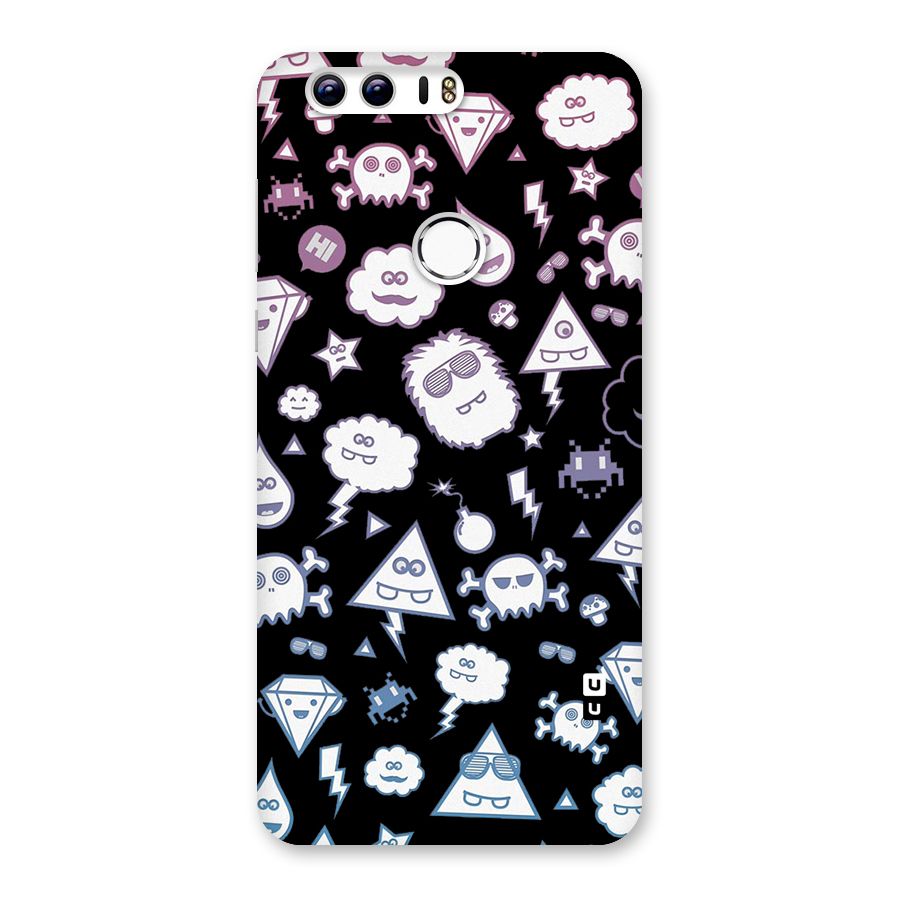 Funny Faces Back Case for Honor 8