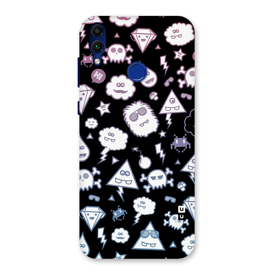 Funny Faces Back Case for Honor 8C