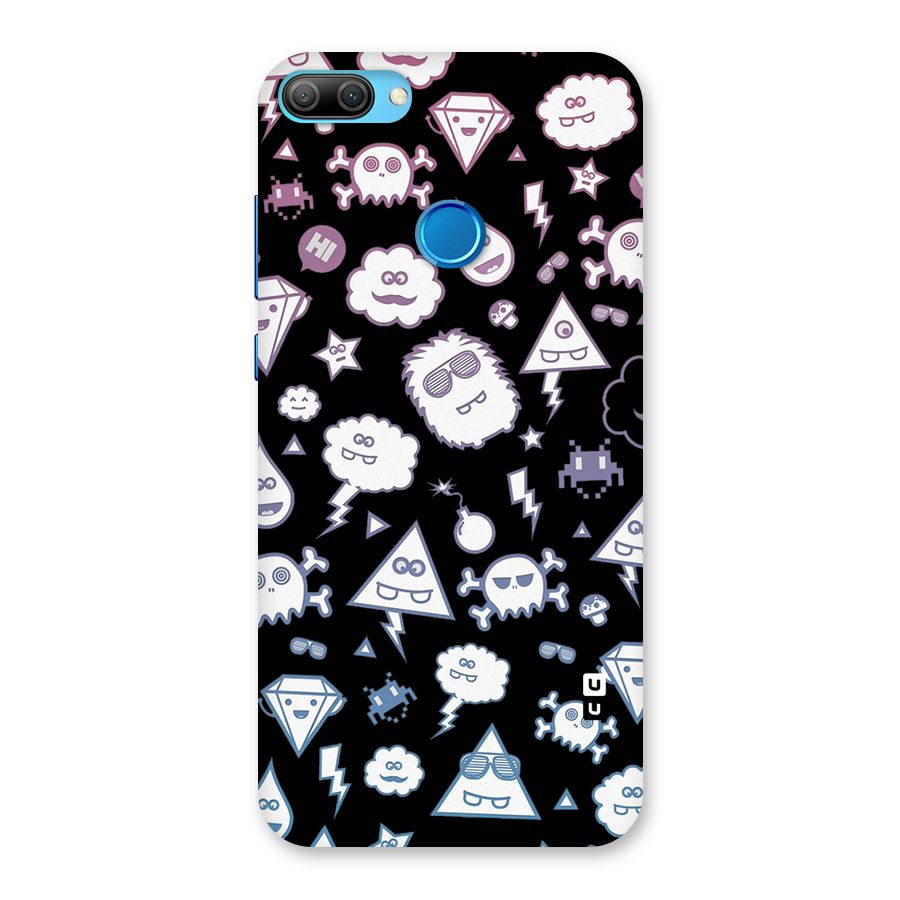 Funny Faces Back Case for Honor 9N